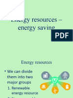 Energy Resources - Energy Saving