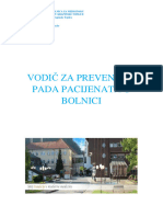 Vodič Za Prevenciju Pada Pacijenata U Bolnici