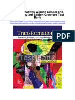 Transformations Women Gender and Psychology 3rd Edition Crawford Test Bank