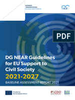 DG NEAR Guidelines For EU Support To Civil Society 2021-2027: Baseline Assessment Report 2021