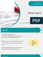 Pertemuan 10 Notasi Sigma