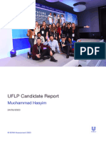 Muchammad - Hasyim - UFLP Candidate Report