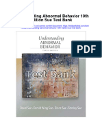 Understanding Abnormal Behavior 10th Edition Sue Test Bank