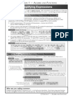 C3 Section 1 Algebra and Functions