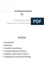 DR Jimoh - Enterobacteriaceae - Lecture