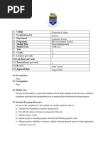 COM 412 - Project Management - Structure