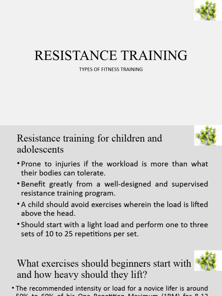 Resistance Training PDF