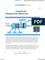 Código de Colores de Resistencias Eléctricas (Guía 2023)