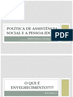 Política de Assistência Social e A Pessoa Idosa - 11.03.20