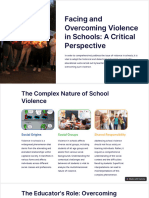 Facing and Overcoming Violence in Schools A Critical Perspective
