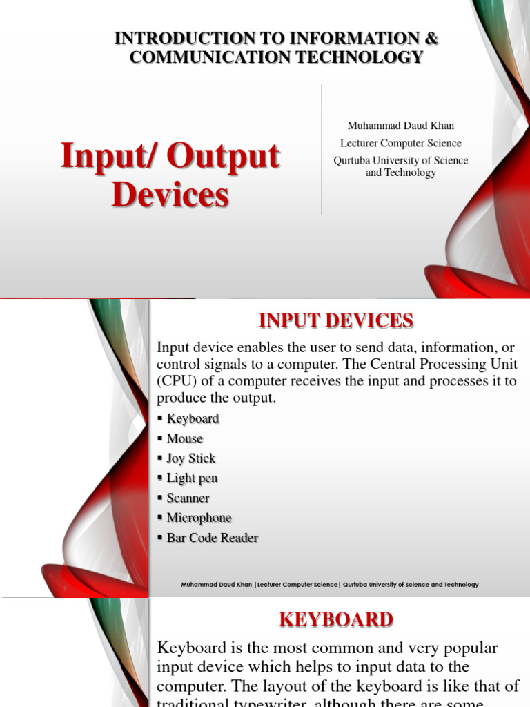 Input Output | PDF | Computer Keyboard | Input/Output
