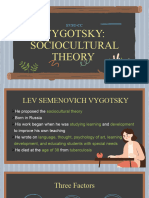 Report Vygotsky Sociocultural Theory