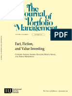 JPM Fact Fiction and Value Investing
