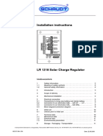 Schaudt Regulador Placa Solar LR1218 Manual Instalacion Ingles