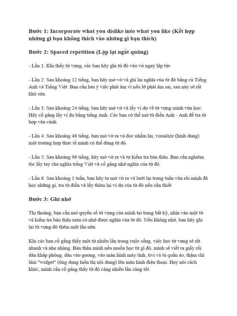 Learning Vocabulary | PDF