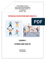 Grade 11 Lesson 1 Fitness and Health