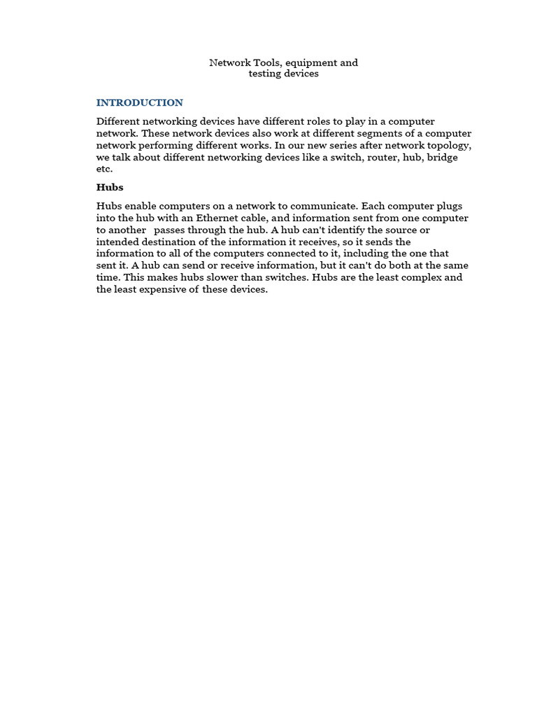 Network tools and testing devices pdf network switch computer network
