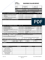 BWD Equipment Failure Report - Template