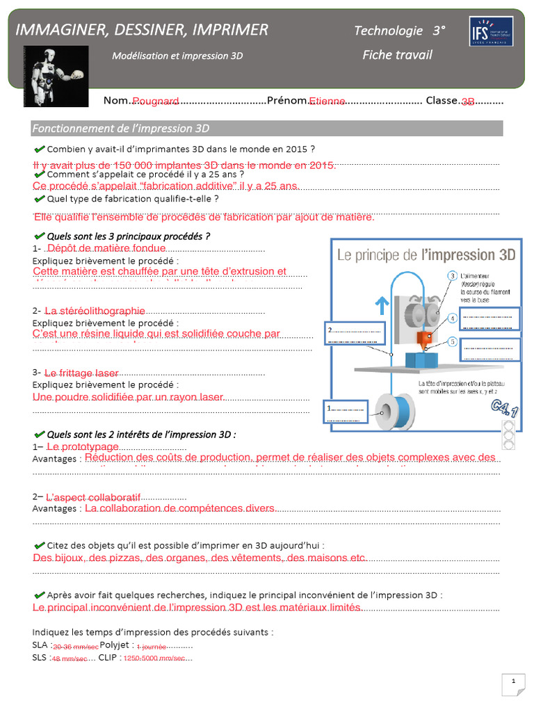 Avantages et inconvénients de l'impression 3D | PDF | Impression 3D ...