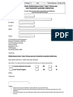 Borang Permohonan Surat Tamat Pengajian Dan Transkrip Akademik Sementara - Pindaan 1