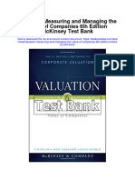 Valuation Measuring and Managing The Value of Companies 6th Edition Mckinsey Test Bank