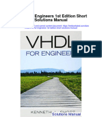 VHDL For Engineers 1st Edition Short Solutions Manual