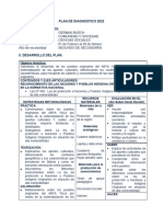 Plan de Diagnostico (Ciencias Sociales) Segundo de Secun 2022