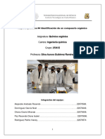 Reporte de Práctica 4. Identificación de Un Compuesto Orgánico.