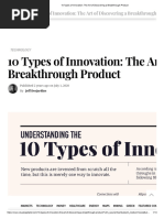 10 Types of Innovation - The Art of Discovering A Breakthrough Product