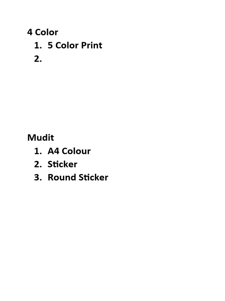 4 Color | PDF