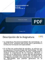 Psicoemocionalidad y Aprendizaje - Unidad 1