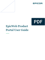 EpicWeb Customer Portal User Guide