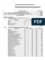 Presupuesto Analitico Mantenimiento Ii - Ee.