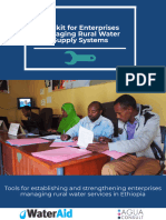 Toolkit For Enterprises Managing Rural Water Supply Systems