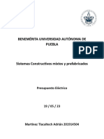 Presupuesto Eléctrico