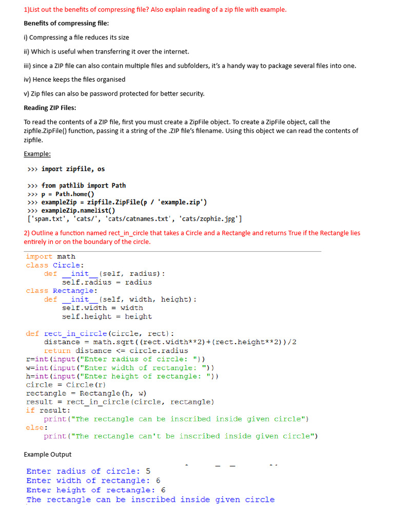 Python IA 3 Assignment Answers v1 | PDF | Method (Computer Programming ...