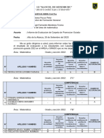 Informe de Promocion Guiada Ultimas Secciones