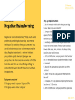 Overview Negative Brainstorming