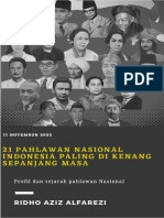Buku Profil Dan Sejarah 21 Pahlawan Nasional Indonesia Paling Dikenang Sepanjang Masa