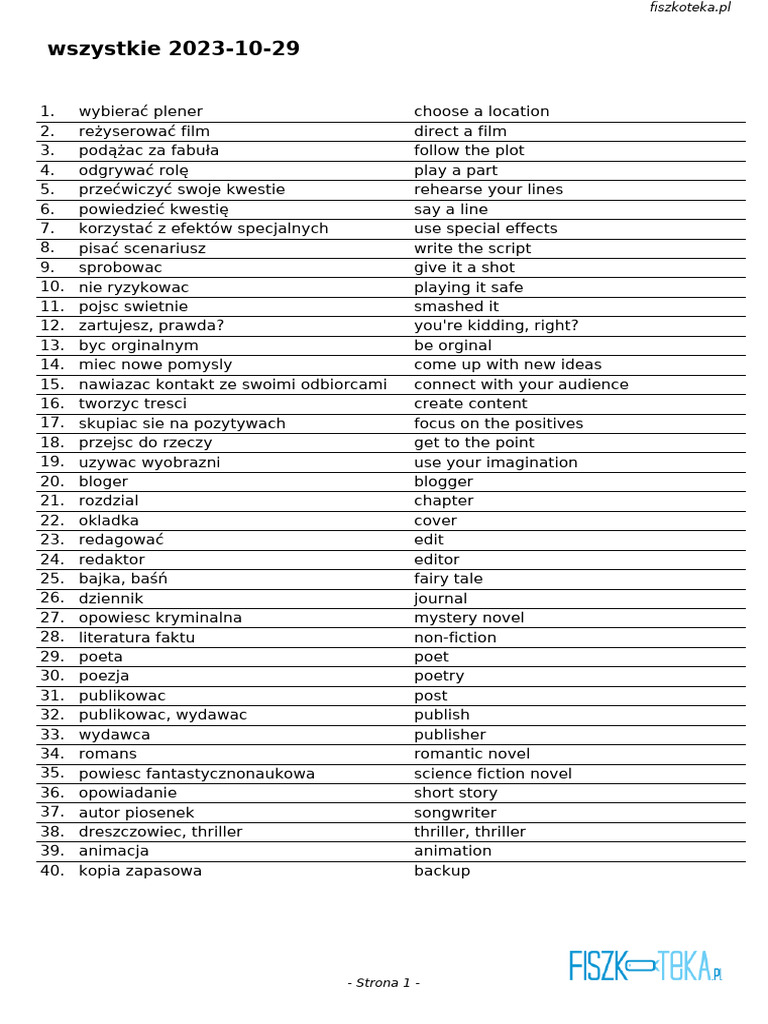 Wszystkie 2023 10 29 Sciaga PDF