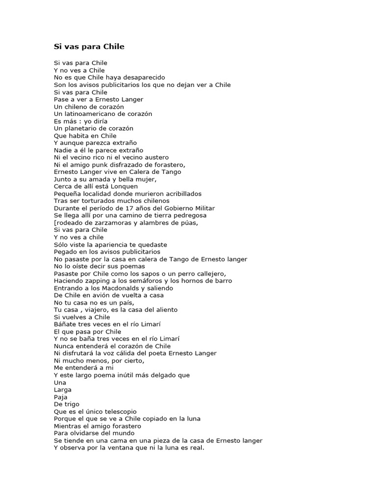 Si Vas para Chile PDF