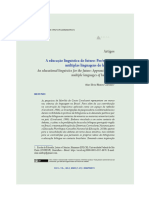 A Educação Linguística Do Futuro: Por/entre As Múltiplas Linguagens Do Humano