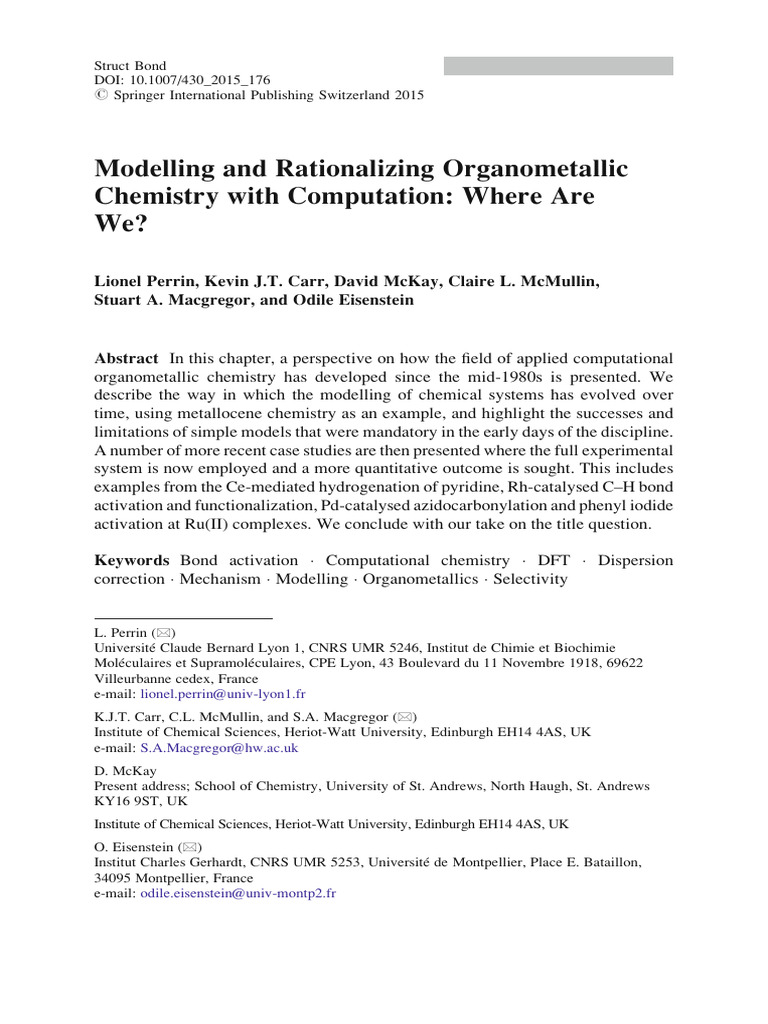 Perrin 2015 PDF Pyridine Chemical Reactions