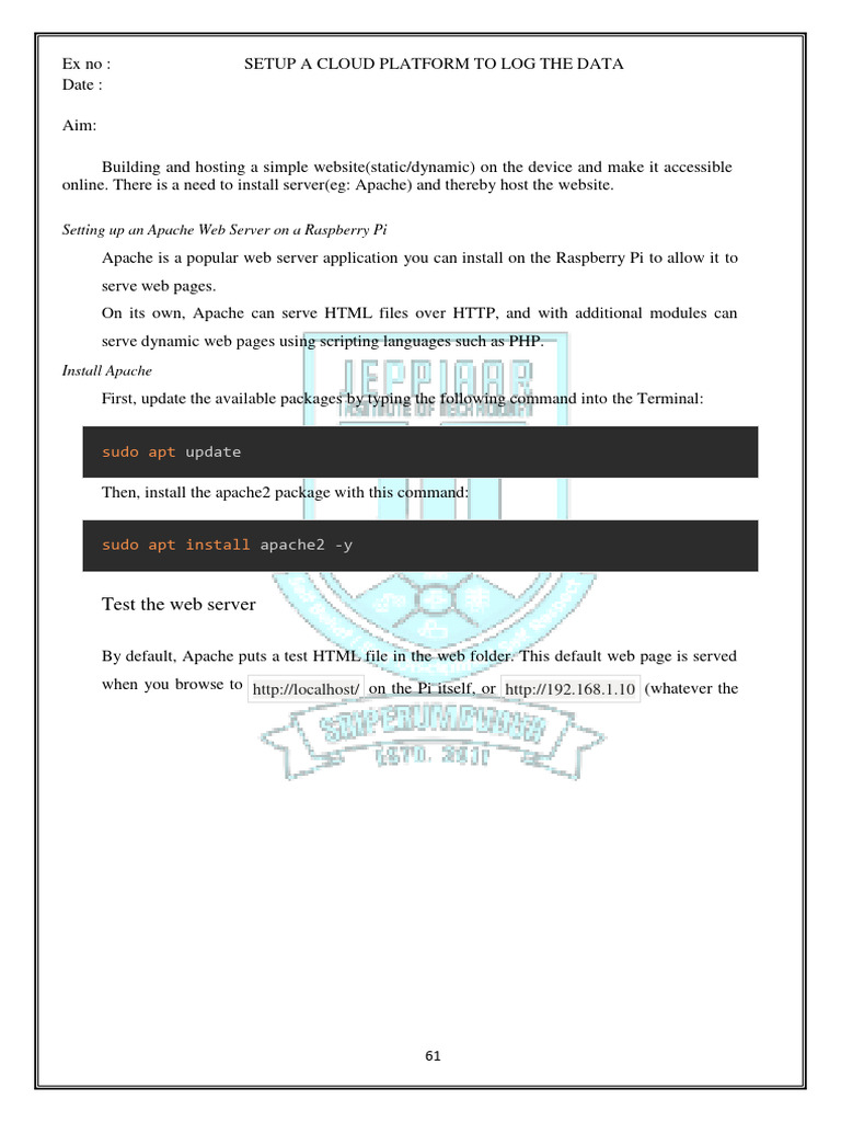 Test The Web Server: Update | PDF | World Wide Web | Internet & Web