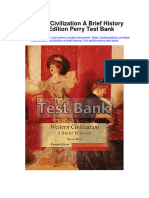 Western Civilization A Brief History 11th Edition Perry Test Bank