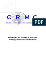 Guidelines For Fitness of Purpose Investigations and Certifications