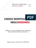 Codice Deontologico Degli Ingegneri Italiani 2023
