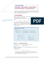 Transformations of Functions: Vertical Shifting