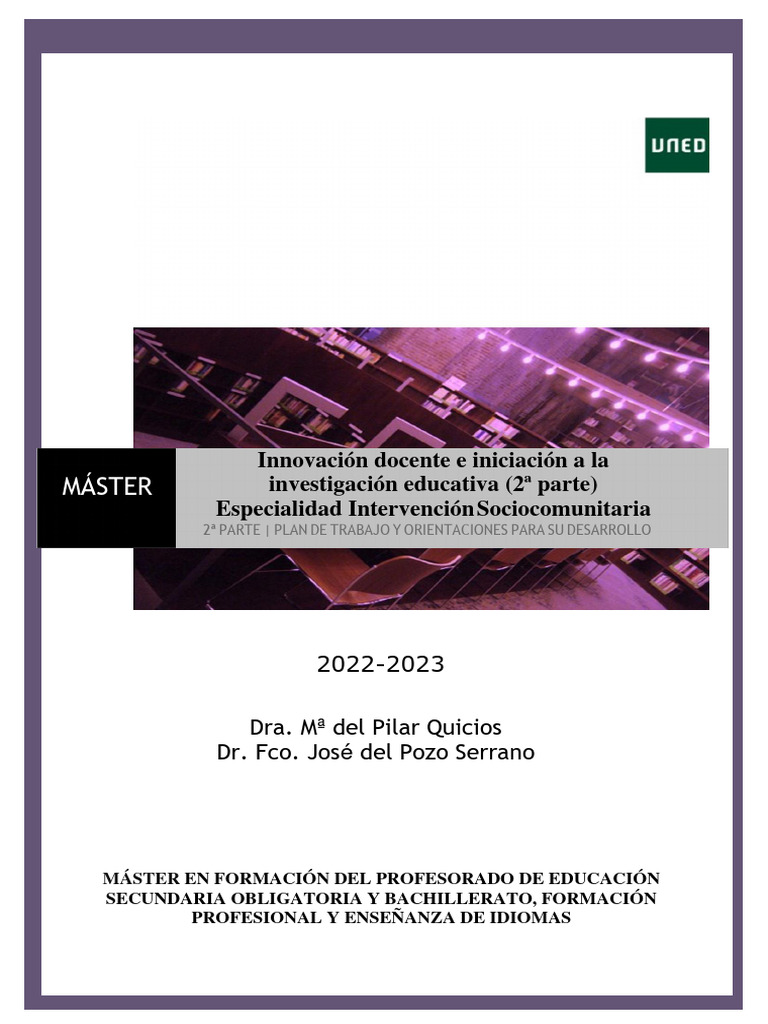 Plan de Trabajo para Innovación Educativa | PDF | Maestros | Educacion ...