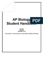 AP Biology Student Handbook